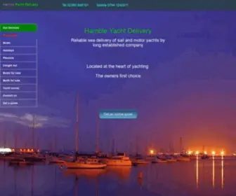 Hambleyacht.net(Hamble Yacht Delivery) Screenshot