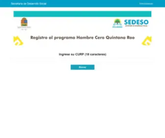 Hambreceroquintanaroo.com(Hambre Cero) Screenshot