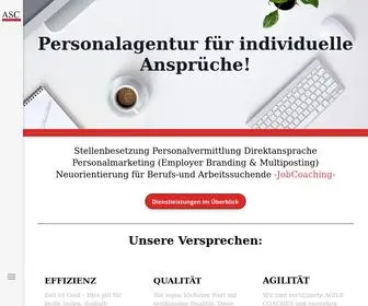 Hamburg-ASC.de(Neuorientierung für Arbeitnehmer) Screenshot