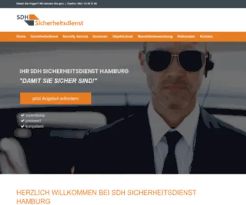 Hamburg-Sicherheitsdienst.de(Sicherheitsdienst Hamburg) Screenshot