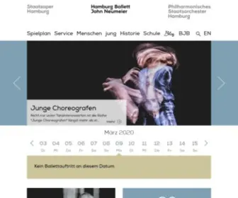 Hamburgballett.de(Hamburg Ballett John Neumeier) Screenshot