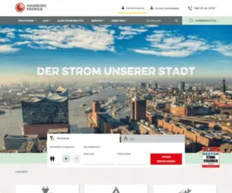 Hamburgenergie.de(Hamburgs bester Stromversorger) Screenshot