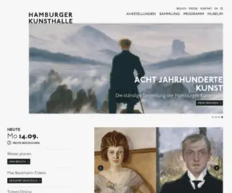 Hamburger-Kunsthalle.de(Hamburger Kunsthalle) Screenshot
