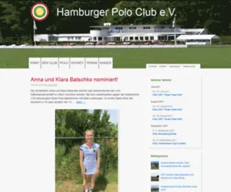 Hamburger-Polo-Club.de(Hamburger Polo Club) Screenshot