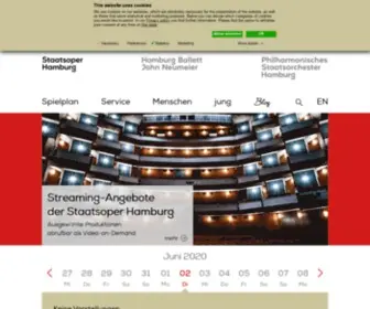 Hamburgische-Staatsoper.de(Staatsoper Hamburg) Screenshot