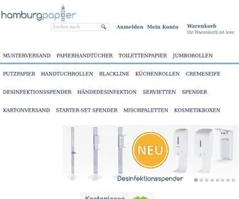 Hamburgpapier-Shop.de(Papierhandtücher) Screenshot