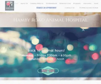 Hambyroad.com(Hamby Road Animal Hospital) Screenshot