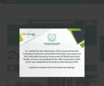 Hamdard.edu.pk(INPURSUIT OF EXCELLENCE) Screenshot