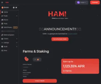 Hamdefi.com(Ham Finance) Screenshot