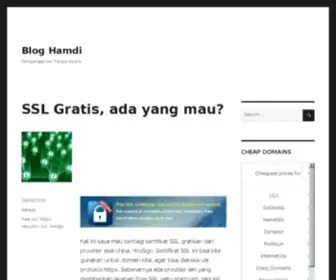 Hamdi.web.id(Blog Hamdi) Screenshot