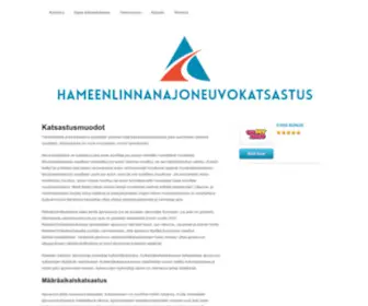 Hameenlinnanajoneuvokatsastus.fi(Kotisivu) Screenshot