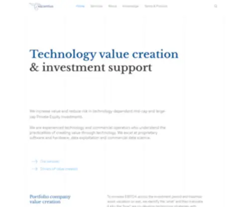 Hamel.com(Technology advisory for Private Equity) Screenshot