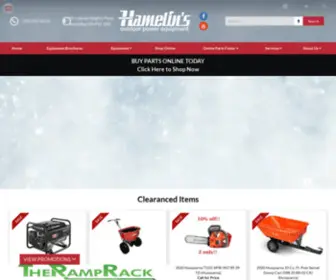 Hamelins.ca(Hamelin's Outdoor Power Equipment) Screenshot