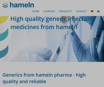 Hameln-Pharma.com(Hameln Pharma) Screenshot