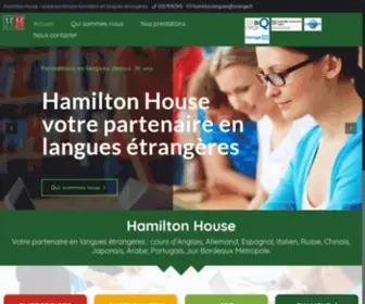 Hamilton-House.fr(Centre de formation langues) Screenshot