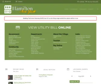 Hamilton-NY.gov(Village of Hamilton) Screenshot