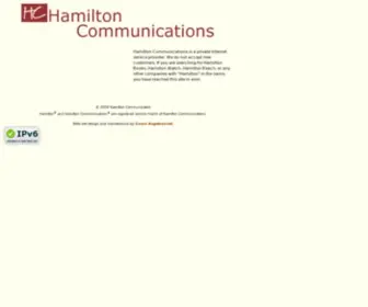 Hamilton.com(Hamilton Communications) Screenshot