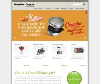 Hamiltonbeach.com.br(Good Thinking®) Screenshot