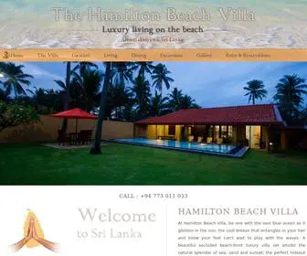 Hamiltonbeachvilla.com(Hamilton Beach Villa uswetakeiyawa) Screenshot