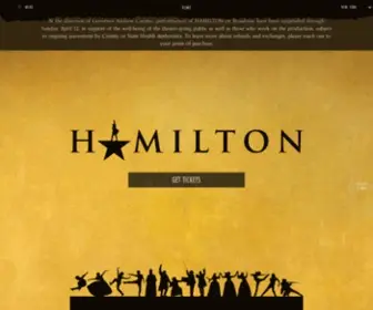 Hamiltonbroadway.com(Get Tickets) Screenshot