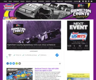 Hamiltoncospeedway.com(Hamilton County Speedway) Screenshot