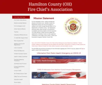 Hamiltoncountyfirechiefs.com(                Hamilton County (OH)               Fire Chief's Association) Screenshot