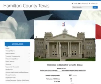 Hamiltoncountytx.org(Hamilton County) Screenshot