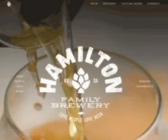 Hamiltonfamilybrewery.com(Hamilton) Screenshot