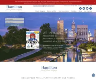 Hamiltonfps.com(Indianapolis Facial Plastic Surgery and MedSpa) Screenshot