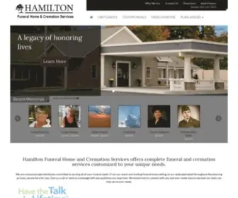 Hamiltonfuneraloptions.com(Hamilton Funeral Home & Cremation Services) Screenshot