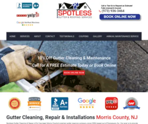 Hamiltongutter.com(Gutter Cleaning) Screenshot