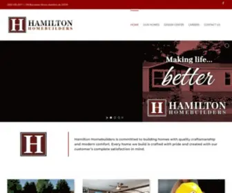 Hamiltonhb.com(Quality Manufactured Homes Company in Hamilton) Screenshot