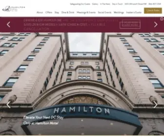 Hamiltonhoteldc.com(Hamilton Hotel Washington DC) Screenshot