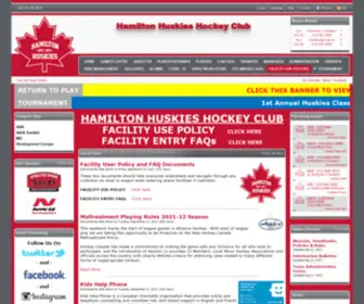 Hamiltonhub.com(Hamilton Huskies) Screenshot