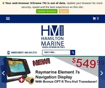 Hamiltonmarine.com(Hamilton Marine) Screenshot