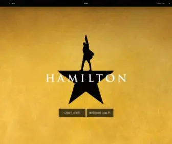 Hamiltonmusical.com.au(Hamilton the Musical) Screenshot