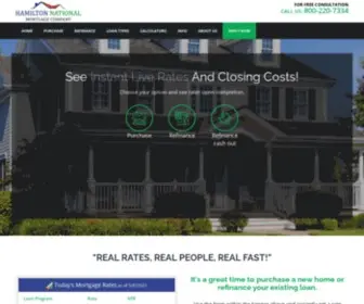 Hamiltonnational.com(Hamilton National Mortgage Company) Screenshot