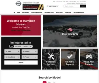 Hamiltonnissan.com(And Washington) Screenshot