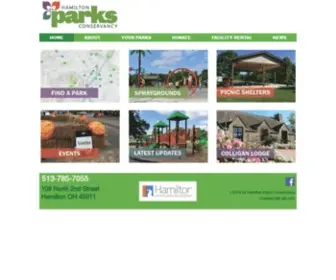 Hamiltonparks.net(Hamilton Parks Conservancy) Screenshot