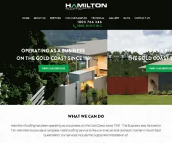 Hamiltonroofing.com.au(Hamilton Roofing) Screenshot