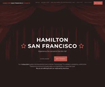 Hamiltonsanfrancisco.com(Hamilton San Francisco TicketsOrpheum Theatre) Screenshot