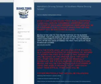 Hamiltonsdrivingschool.com(Saco, Kennebunk, Portland) Screenshot