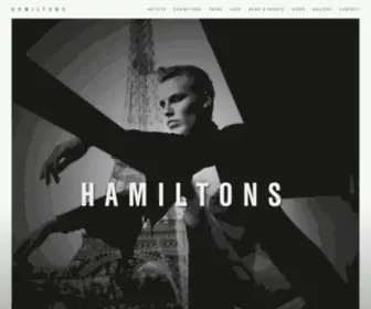 Hamiltonsgallery.com(Hamiltons Gallery) Screenshot