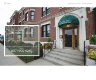 Hamiltonunionapartments.com(Apartments for Rent in Allston) Screenshot