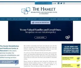 Hamletrehab.com(The Hamlet Rehabilitation and Healthcare Center at Nesconset) Screenshot
