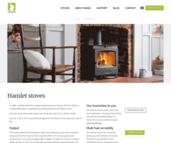 Hamletstoves.co.uk(British-built Wood Burning & Multi Fuel Stoves) Screenshot