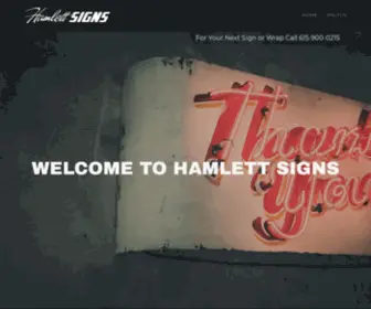 Hamlettsigns.com(Hamlett Signs Murfreesboro TN) Screenshot