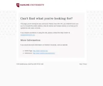Hamlineinfo.org(Hamline University) Screenshot