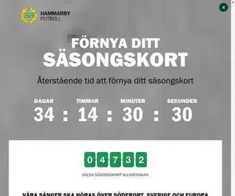 Hammarbyfotboll.se(Hammarby Fotboll) Screenshot