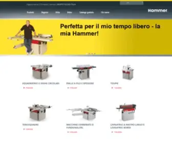 Hammer-Italy.it(Hammer Macchine lavorazione del legno) Screenshot